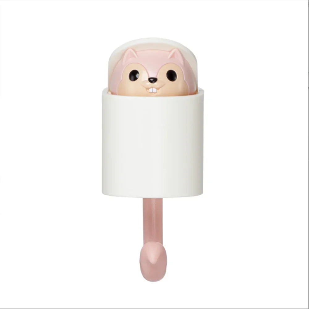 1PCS Creative Blink Cat Hook Cute Seamless Dormitory Bedroom Door Hangers Hooks Key Umbrella Towel Cap Coat Rack Wall Decoration