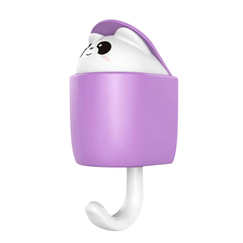 1PCS Creative Blink Cat Hook Cute Seamless Dormitory Bedroom Door Hangers Hooks Key Umbrella Towel Cap Coat Rack Wall Decoration
