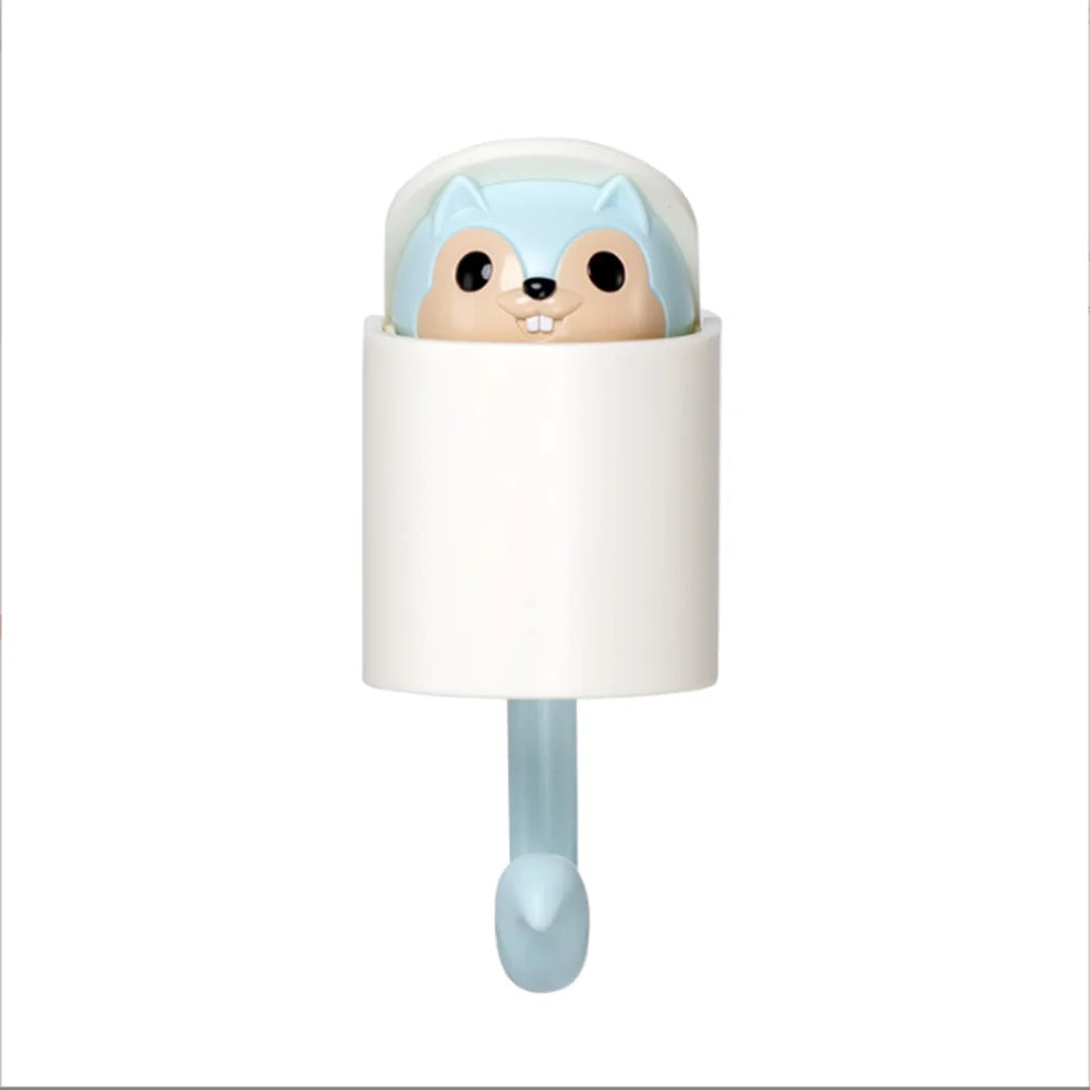 1PCS Creative Blink Cat Hook Cute Seamless Dormitory Bedroom Door Hangers Hooks Key Umbrella Towel Cap Coat Rack Wall Decoration