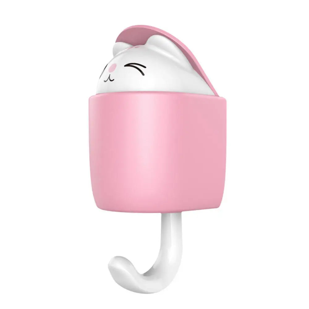 1PCS Creative Blink Cat Hook Cute Seamless Dormitory Bedroom Door Hangers Hooks Key Umbrella Towel Cap Coat Rack Wall Decoration