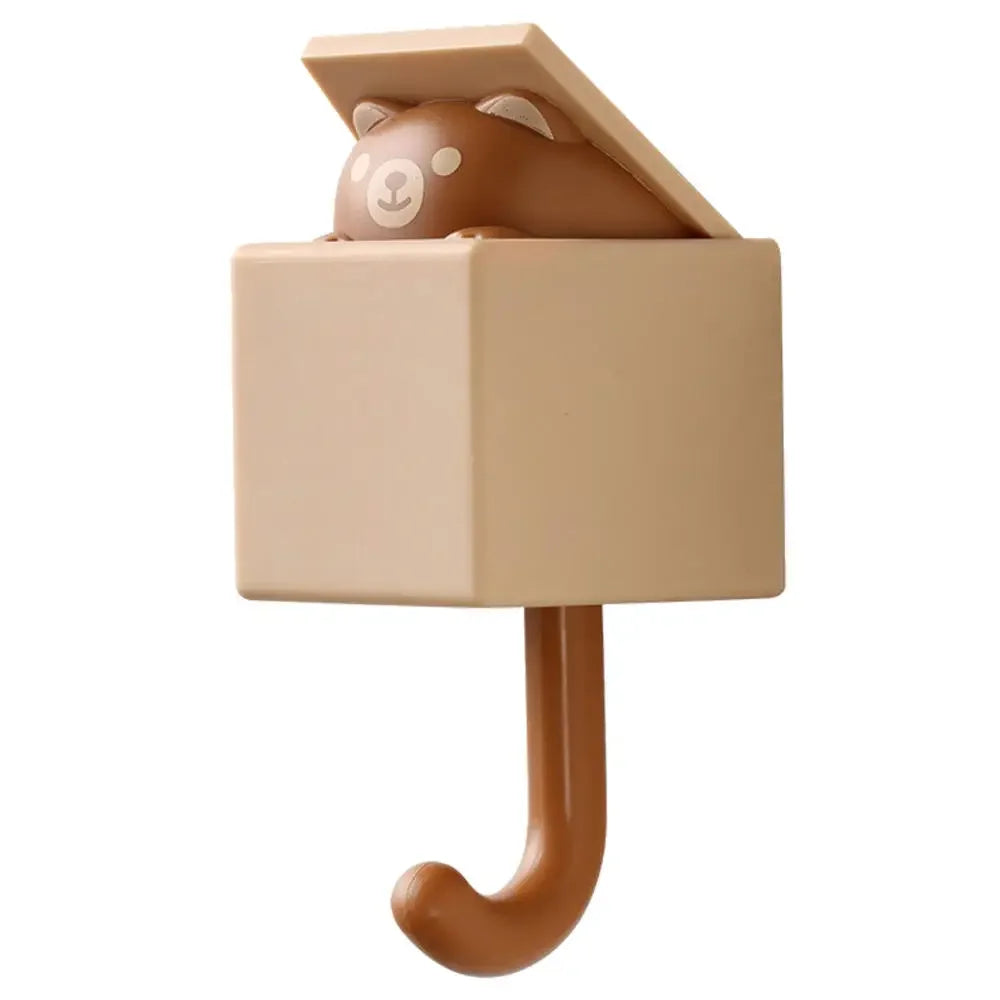 1PCS Creative Blink Cat Hook Cute Seamless Dormitory Bedroom Door Hangers Hooks Key Umbrella Towel Cap Coat Rack Wall Decoration